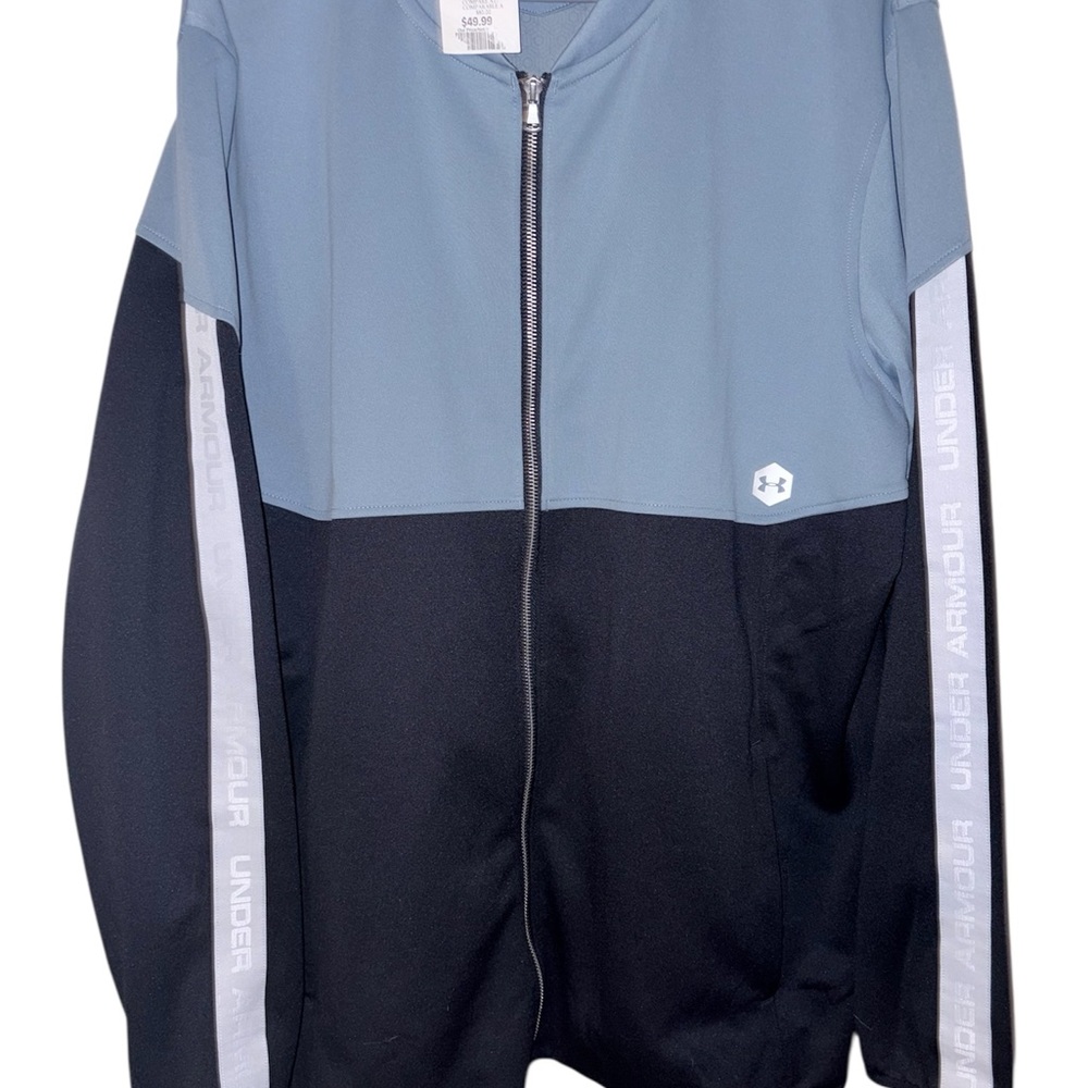 Under Armour Men’s Track Jacket – Blue/Black – XXL – NWT
